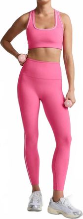 Beyond Yoga Spacedye Streamline Midi Leggings In Pink