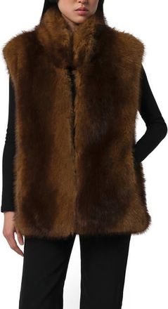 Apparis Laila Faux Mink Vest at Nordstrom, Size X-Small