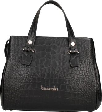 Braccialini Avelina Handtas - Dames - Handtassen - Zwart - ONE Size - Leer - Tassen