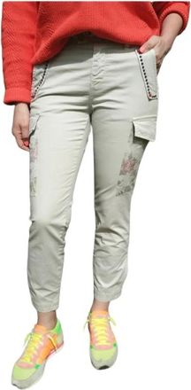 Mason's Carla Cargo Pants - Dames - Slim Fit Broeken - Beige - L - Katoen - Broeken