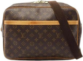 Louis Vuitton Pre-owned Cross Body Bags, female, Brown, Size: ONE SIZE Pre-owned Reporter GM Monogram Shoulder Bag