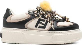 Fendi Schoenen, Dames, Veelkleurig, 40 EU, Leer, Match Sneakers