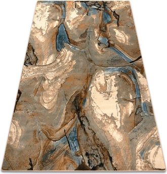 RugsX Rugsx - Wool carpet omega Jaspis Abstraction light blue beige 170x235 cm