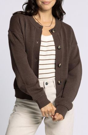 Thread & Supply Eliza Cardigan in Brown Melange at Nordstrom, Size Medium