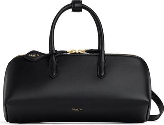 Alaia Black Delta Small Satchel