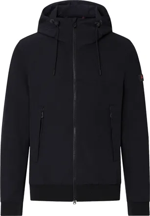 Peuterey Short Black Technical Nylon Jacket with Adjustable Hood