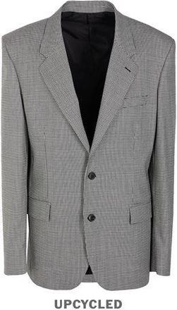 8 by YOOX HOUNDSTOOTH OVERSIZE SINGLE-BREAST BLAZER