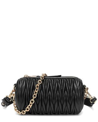 Tiffany & Fred Croc-Embossed Quilted Leather Crossbody