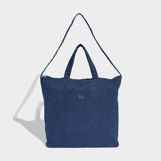 adidas Sporttasche ADIDAS ORIGINALS ADICOLOR SHOPPER DENIM, Damen, light denim, Obermaterial: 100% Baumwolle, Taschen Sporttasche