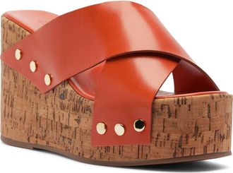 Schutz Serena Platform Wedge Sandal in Sonora at Nordstrom, Size 8.5