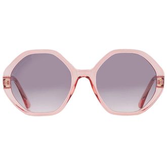 French Connection FC 23 52 CP PNK Smoke Hexagonal Ladies Sunglasses 10266455.COM PNKSMK