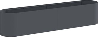 vidaXL Cama De Jard&iacute;n Elevada Gris Antracita 200 X 40 X 40 Cm Vidaxl