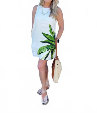 Sanctuary Way To Be Linen Shift Dress In Palmetta
