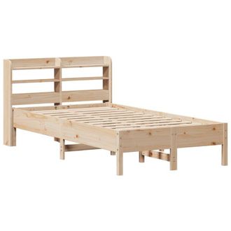 vidaXL Estructura De Cama Sin Colch&oacute;n Madera Maciza Pino 75x190 Cm Vidaxl