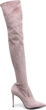 Le Silla Eva thigh-high leather boots - women - Suede - 40.5 - Pink