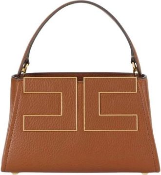 Elisabetta Franchi Handtas met handvat - Dames - Handtassen - Bruin - ONE Size - Leer - Tassen