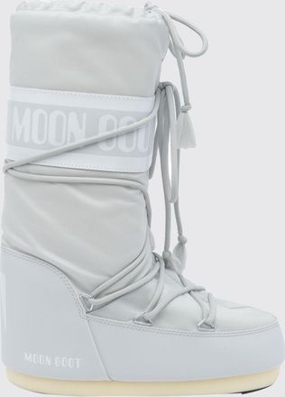Moon Boot Stivali da neve Icon in nylon con logo e chiusura a lacci