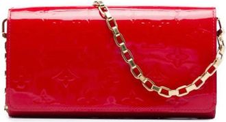 Louis Vuitton Pre-owned Wallet on Chain - Dames - Vintage Schoudertas - Rood - ONE Size - Leer - Vintage