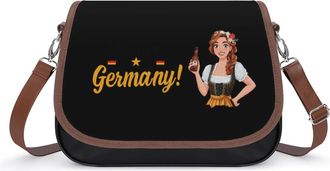 Generic Welcome to Germany Fashion Womens Crossbody Bags Novelty Handbag Shoulder Bag Purse