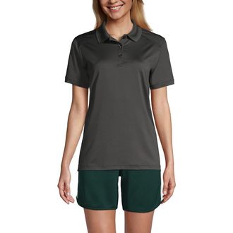 Lands End School Uniform Young Short Sleeve Rapid Dry Polo Shirt in Soapstone at Nordstrom, Size X-Large