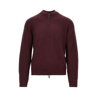 Emporio Armani Virgin wool knitted cardigan Man XXL