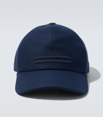 Ermenegildo Zegna Embroidered cotton baseball cap