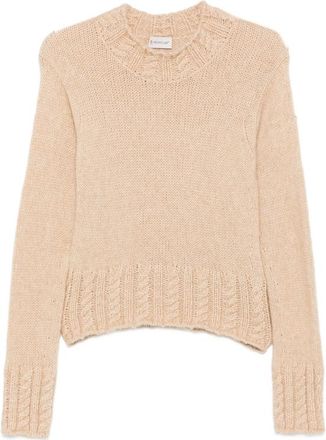 Moncler Logo-patch Cable-knit Sweater