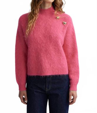 Manoush Coeur Sweater In Rose