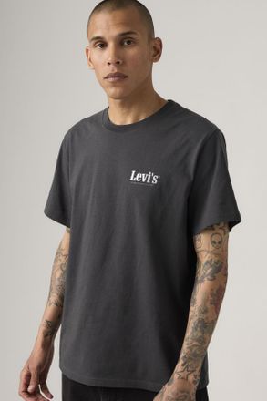 Levi's Camiseta de fit holgado - Hombre - XL - Negro / Serving Up Classics 2 Smoked Pearl Jersey