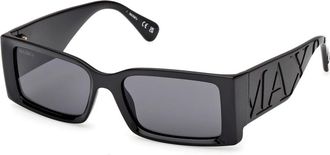 Max & Co. Zonnebril Zwart Model Mo 0130 - Dames - Zonnebrillen - Zwart - 54 MM - Accessoires