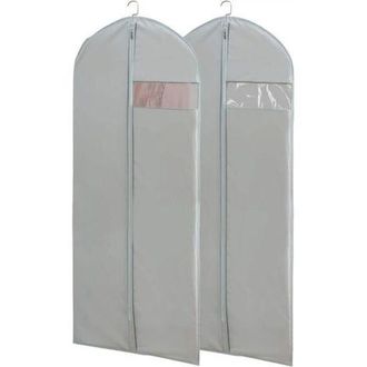 OEM Juego De 2 Fundas Para Ropa Para Organizar Tu Armario, 65 Pulgadas, Gris