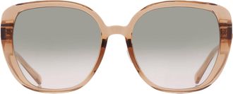 Ferragamo Light Grey Gradient Square Ladies Sunglasses SF2053SLBK 210 57