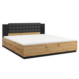 Petits Meubles Cama estratificado marr&oacute;n negro