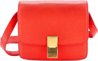 Celine Classic Box Bag Grainy Leather Small crossbody bag - Rood