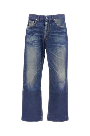 Our Legacy Vintage Trompe LOeil Print Wide Leg Jeans
