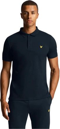 Lyle & Scott Klassieke Polo T-shirt - Heren - Polos - Blauw - L - Katoen - Tops