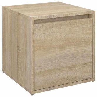 vidaXL Caj&oacute;n Taburete Madera Contrachapada Roble Sonoma 40,5x40x40 Cm Vidaxl