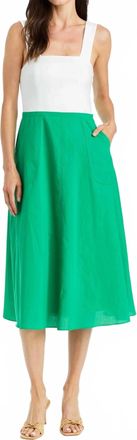 Drew Caitlin Twofer Dress In Emerald