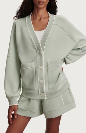 Varley Scottie Cardigan in Aqua Foam at Nordstrom, Size X-Small