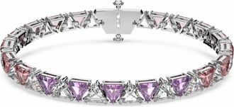 Swarovski Tennisarmband met Trilliant Geslepen Stenen - Dames - Accessoires - Veelkleurig - Maat: ONE Size