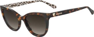 Moschino Moscsun Cat Eye-zonnebrillen voor dames (Havana Bruin)