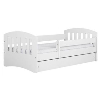 Topeshop Classico - Cama Infantil Blanca Completa 160 X 80 Cm Somier + Colch&oacute;n + Cajones