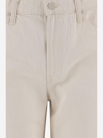 Mother Cotton Denim Jeans - White