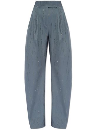 The Attico Broek verfraaid met kristal - Blauw