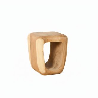 Wabi Home Mesita de noche de madera maciza 40x47cm