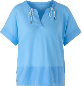 Marc Cain Casual T-shirt - Dames - T-shirts - Blauw - S - Tops