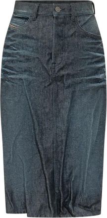 Diesel De-Irti-Fsj Rok - Dames - Spijkerrokken - Blauw - W26 - Denim - Rokken