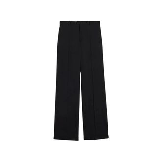 Jil Sander Pantalones de Lana y Lona - Trousers - Hombre - Negro - M