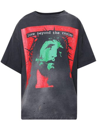 Saint Mxxxxxx KK_SS TEE/LOVE BEYOND T-Shirt - Black