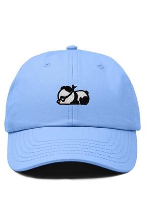 Dalix Pandit Panda Dad Cap in Light Blue at Nordstrom